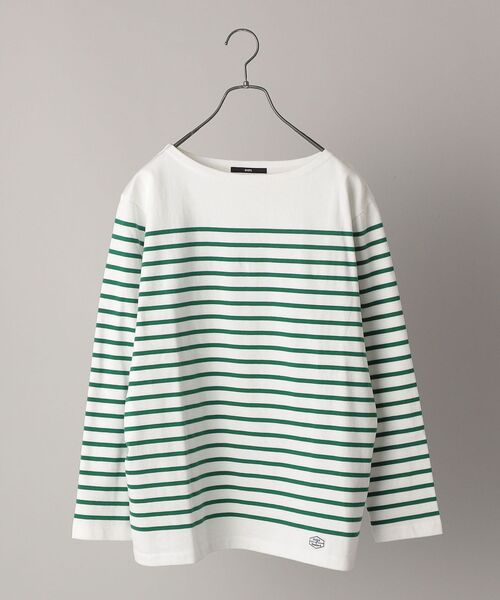 SHIPS(シップス)の「【WEB限定】SHIPS: ワンポイント ロゴ ワッペン ジャージー ボーダー ボートネック ロングスリーブ Tシャツ (ロンT) 22SS(Tシャツ/カットソー・メンズ・ホワイト/ネイビー/レッド/グリーン・SMALL/MEDIUM/LARGE/X-LARGE)」の22枚目の写真
