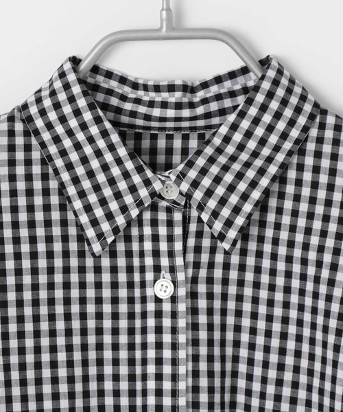 Heather（ヘザー）の「柄アソートBIGシャツ  265032（シャツ/ブラウス・レディース・ブラック系その他/ブルー系その他2/ブルー系その他/ピンク系その他・FREE）」の6枚目の写真