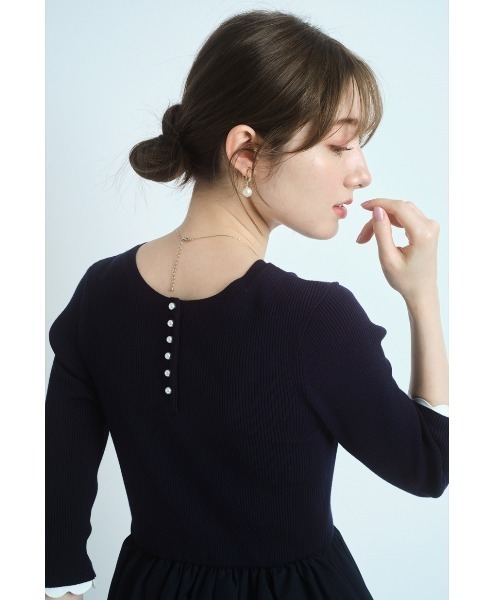 前後２ｗａｙ袖スカラドッキングワンピース