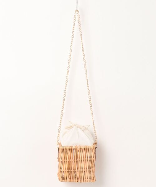 BLUEEAST(ブルーイースト)の「パールハンドル付きかごバッグ(かごバッグ・レディース・A/B・FREE)」の4枚目の写真