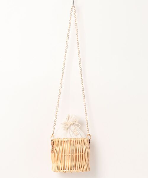 BLUEEAST(ブルーイースト)の「パールハンドル付きかごバッグ(かごバッグ・レディース・A/B・FREE)」の3枚目の写真