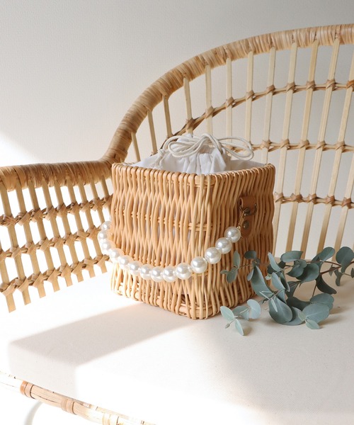 BLUEEAST(ブルーイースト)の「パールハンドル付きかごバッグ(かごバッグ・レディース・A/B・FREE)」の16枚目の写真