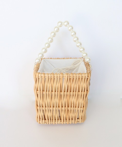 BLUEEAST(ブルーイースト)の「パールハンドル付きかごバッグ(かごバッグ・レディース・A/B・FREE)」の14枚目の写真