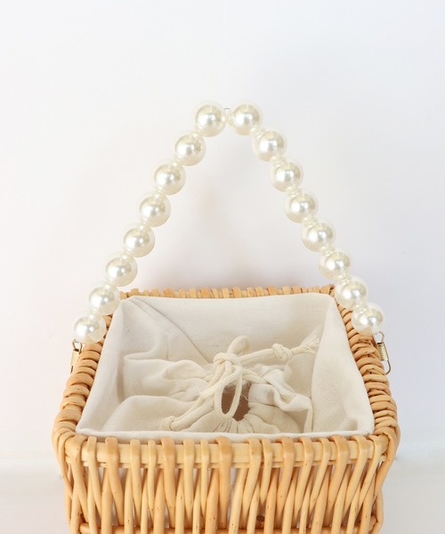 BLUEEAST(ブルーイースト)の「パールハンドル付きかごバッグ(かごバッグ・レディース・A/B・FREE)」の12枚目の写真
