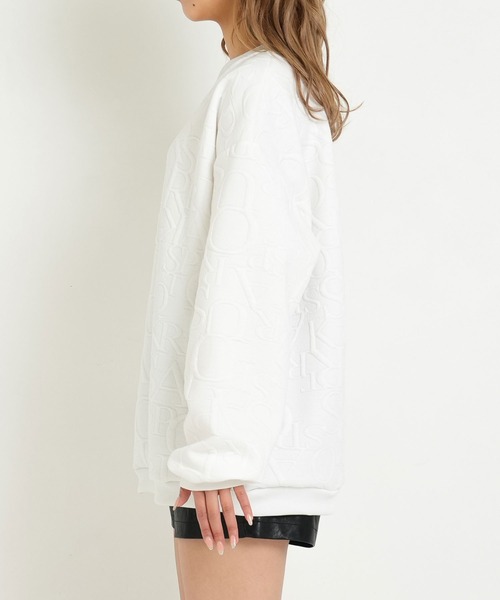 Diable baiser（ディアブルベーゼ）の「オーバーサイズロゴプルオーバー（Tシャツ/カットソー・レディース・ホワイト・FREE）」の8枚目の写真