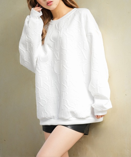 Diable baiser（ディアブルベーゼ）の「オーバーサイズロゴプルオーバー（Tシャツ/カットソー・レディース・ホワイト・FREE）」の5枚目の写真