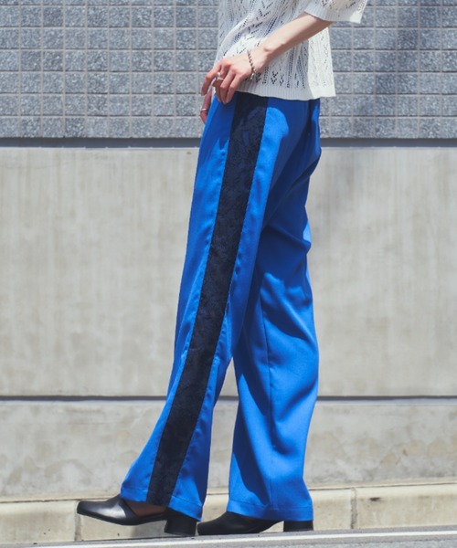 VACANCY（ヴァカンシー）の「SETUPヴィンテージレースストレートラインパンツ（その他パンツ・レディース・ブラック/イエロー/ブルー・SMALL/MEDIUM/LARGE）」の11枚目の写真