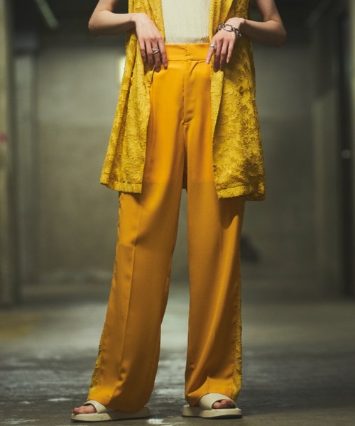 VACANCY（ヴァカンシー）の「SETUPヴィンテージレースストレートラインパンツ（その他パンツ・レディース・ブラック/イエロー/ブルー・SMALL/MEDIUM/LARGE）」の13枚目の写真