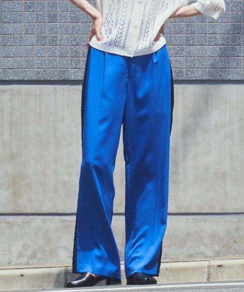 VACANCY（ヴァカンシー）の「SETUPヴィンテージレースストレートラインパンツ（その他パンツ・レディース・ブラック/イエロー/ブルー・SMALL/MEDIUM/LARGE）」の9枚目の写真