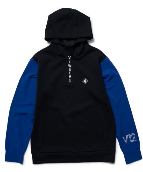 V12(ヴィ トゥエルヴ)の「HALF LOGO ZIP HOODIE(その他アウター・メンズ・ブラック/グレー・M/L/XL)」の13枚目の写真