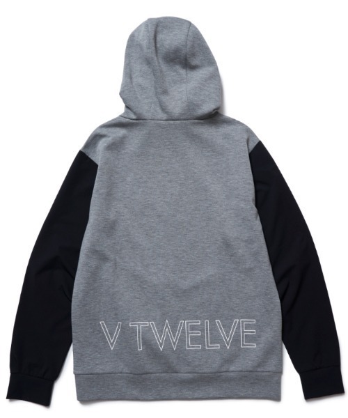 V12(ヴィ トゥエルヴ)の「HALF LOGO ZIP HOODIE(その他アウター・メンズ・ブラック/グレー・M/L/XL)」の8枚目の写真