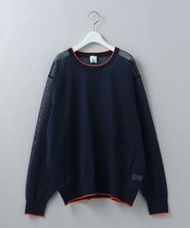 6 | ＜6(ROKU)＞LINE COLOR CREW NECK KNIT/ニット(ニット/セーター)