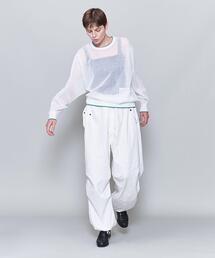 ＜6(ROKU)＞LINE COLOR CREW NECK KNIT/ニット