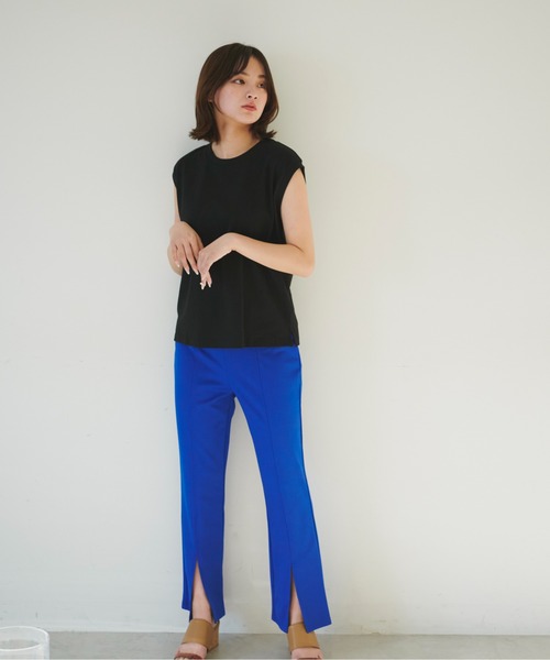 FREE'S MART(フリーズマート)の「◆ポンチフロントスリットパンツ(その他パンツ・レディース・ブラック/レッド/ブルー・SMALL/MEDIUM)」の7枚目の写真