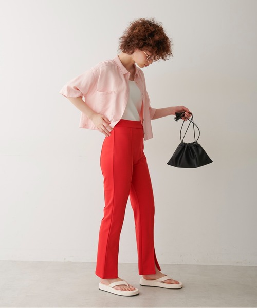FREE'S MART(フリーズマート)の「◆ポンチフロントスリットパンツ(その他パンツ・レディース・ブラック/レッド/ブルー・SMALL/MEDIUM)」の12枚目の写真