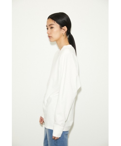 THROW by SLY（スローバイスライ）の「THROW PADDED L/S TOPS ロングスリーブ トップス（Tシャツ/カットソー・レディース・ホワイト/ブラック/ライム・FREE）」の7枚目の写真