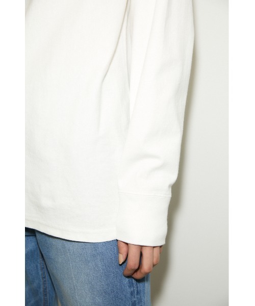 THROW by SLY（スローバイスライ）の「THROW PADDED L/S TOPS ロングスリーブ トップス（Tシャツ/カットソー・レディース・ホワイト/ブラック/ライム・FREE）」の6枚目の写真