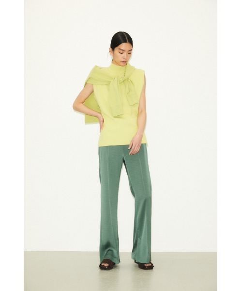 THROW by SLY（スローバイスライ）の「THROW PADDED L/S TOPS ロングスリーブ トップス（Tシャツ/カットソー・レディース・ホワイト/ブラック/ライム・FREE）」の8枚目の写真