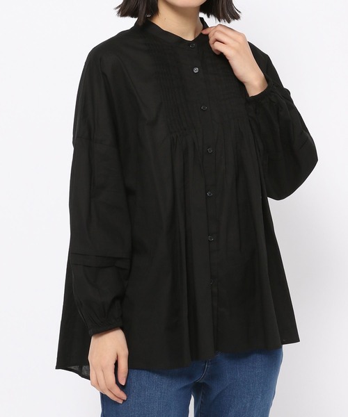 LEPSIM（レプシィム）の「軽やかコットンブラウス[2022春夏]　262886（シャツ/ブラウス・レディース・オフホワイト/ピンク/ブラック/ロイヤルブルー・FREE）」の12枚目の写真