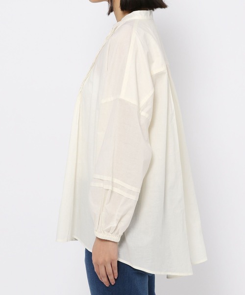 LEPSIM（レプシィム）の「軽やかコットンブラウス[2022春夏]　262886（シャツ/ブラウス・レディース・オフホワイト/ピンク/ブラック/ロイヤルブルー・FREE）」の14枚目の写真