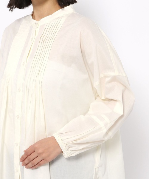 LEPSIM（レプシィム）の「軽やかコットンブラウス[2022春夏]　262886（シャツ/ブラウス・レディース・オフホワイト/ピンク/ブラック/ロイヤルブルー・FREE）」の17枚目の写真