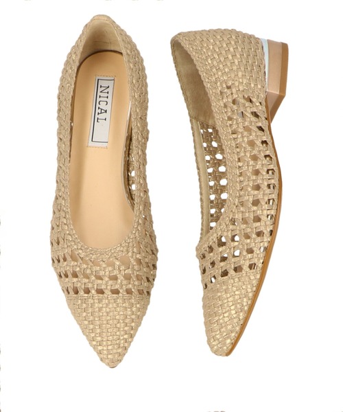 NICAL（ニカル）の「【NICAL】メタリックヒールメッシュパンプス/24111（パンプス・レディース・ゴールド/ベージュ/オレンジ・35/36/37/38/39/40/41）」の14枚目の写真