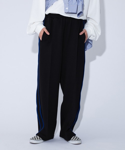 kutir（クティール）の「ライントラックパンツ（その他パンツ・レディース・ブラック/パープル/ネイビー/グリーン・SMALL/MEDIUM/LARGE）」の5枚目の写真