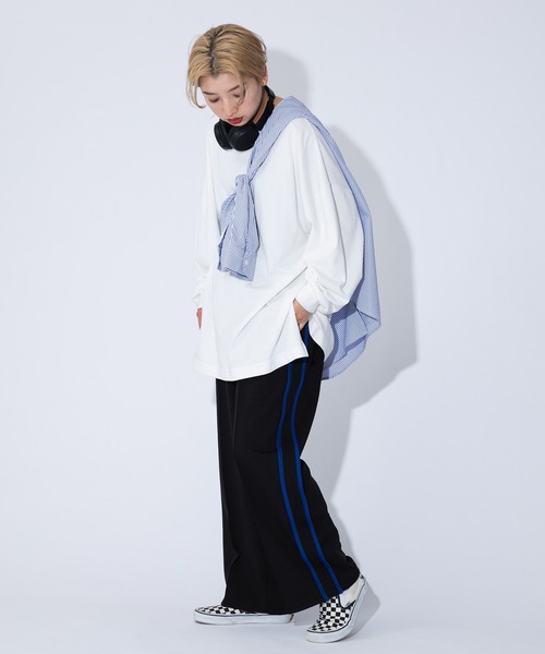 kutir（クティール）の「ライントラックパンツ（その他パンツ・レディース・ブラック/パープル/ネイビー/グリーン・SMALL/MEDIUM/LARGE）」の8枚目の写真