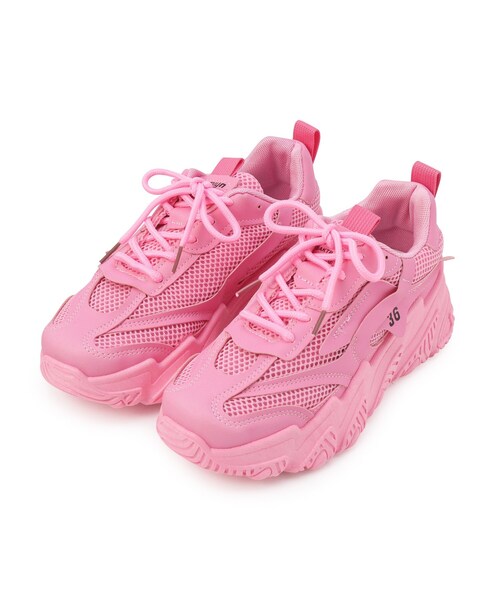 cs T&P（シーエスティーアンドピー）の「メッシュダッドスニーカー（スニーカー・レディース・ホワイト/ベージュ/グリーン/ピンク系・M/L/S/LL）」の4枚目の写真