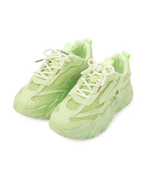 cs T&P（シーエスティーアンドピー）の「メッシュダッドスニーカー（スニーカー・レディース・ホワイト/ベージュ/グリーン/ピンク系・M/L/S/LL）」の6枚目の写真