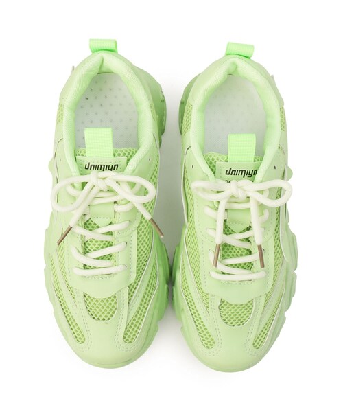 cs T&P（シーエスティーアンドピー）の「メッシュダッドスニーカー（スニーカー・レディース・ホワイト/ベージュ/グリーン/ピンク系・M/L/S/LL）」の9枚目の写真