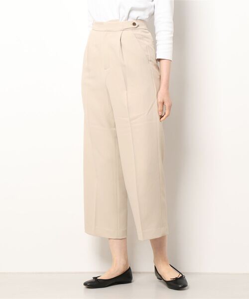 Te chichi TERRASSE(テチチテラス)の「【イージーケア】ワイドパンツ(その他パンツ・レディース・ベージュ/グリーン/チャコール・フリ-)」の8枚目の写真