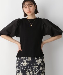 A part by | ドッキングパフプルオーバー_6分袖　276087(Tシャツ/カットソー)