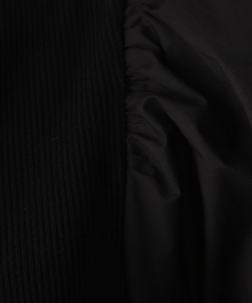 A part by(アパートバイ)の「ドッキングパフプルオーバー_6分袖 276087(Tシャツ/カットソー・レディース・ブラック/オフホワイト/ブラック系その他2・FREE)」の13枚目の写真
