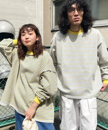 CPCM | WEB限定/リバーシブルボーダーロンT(Tシャツ/カットソー)