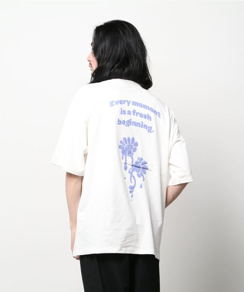 SITRY（シトリー）の「oversize foam print T-shirt/オーバーサイズ 発泡プリント　ラグランTシャツ（Tシャツ/カットソー・メンズ・ホワイト/ブラック/ブルー/グリーン/ホワイト系その他/ブラック系その他/グリーン系その他/ブルー系その他・M/L）」の17枚目の写真