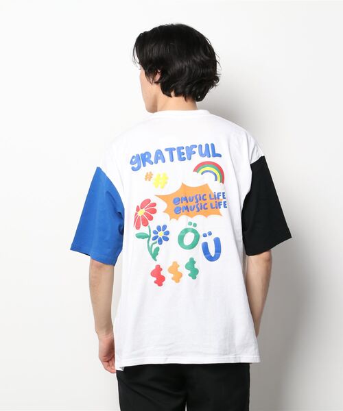 SITRY（シトリー）の「oversize foam print T-shirt/オーバーサイズ 発泡プリント　ラグランTシャツ（Tシャツ/カットソー・メンズ・ホワイト/ブラック/ブルー/グリーン/ホワイト系その他/ブラック系その他/グリーン系その他/ブルー系その他・M/L）」の15枚目の写真