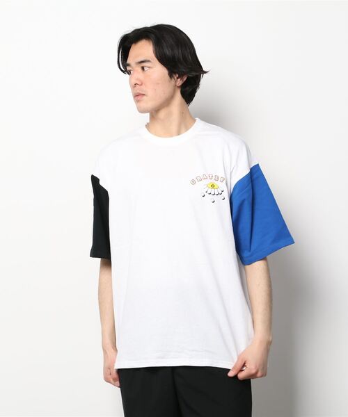 SITRY（シトリー）の「oversize foam print T-shirt/オーバーサイズ 発泡プリント　ラグランTシャツ（Tシャツ/カットソー・メンズ・ホワイト/ブラック/ブルー/グリーン/ホワイト系その他/ブラック系その他/グリーン系その他/ブルー系その他・M/L）」の21枚目の写真