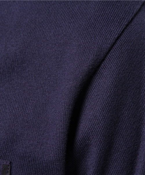 OUTLET（アウトレット）の「【WHO'S WHO gallery】EMポケットL/S（Tシャツ/カットソー・メンズ・ネイビー/オフホワイト・LARGE/MEDIUM）」の11枚目の写真
