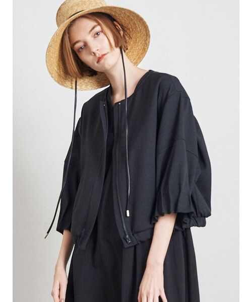 ELENDEEK（エレンディーク）の「コットンボリュームフォームブルゾン（ブルゾン・レディース・オフホワイト/ベージュ/ブラック・FREE）」の2枚目の写真