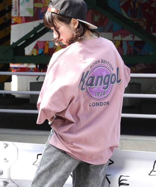 KANGOL（カンゴール）の「【KANGOL】バックロゴＴシャツ（Tシャツ/カットソー・レディース・ピンク/ベージュ・L/M）」の2枚目の写真