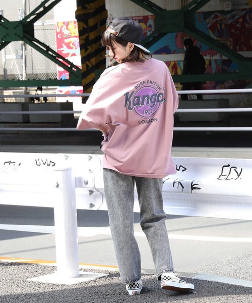 KANGOL（カンゴール）の「【KANGOL】バックロゴＴシャツ（Tシャツ/カットソー・レディース・ピンク/ベージュ・L/M）」の6枚目の写真