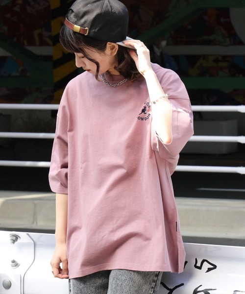 KANGOL（カンゴール）の「【KANGOL】バックロゴＴシャツ（Tシャツ/カットソー・レディース・ピンク/ベージュ・L/M）」の8枚目の写真