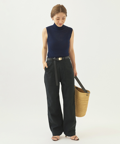 Plageプラージュ　ハイネックニットプルオーバー plage（プラージュ）の「【R'IAM】ハイネックノースリーブプル