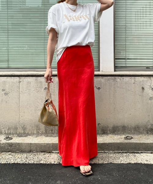 DouDou（ドゥドゥ）の「【WEB限定】Anew プリントTEE（Tシャツ/カットソー・レディース・チャコールグレー/オフホワイト/カーキ・FREE）」の13枚目の写真