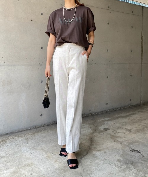 DouDou（ドゥドゥ）の「【WEB限定】Anew プリントTEE（Tシャツ/カットソー・レディース・チャコールグレー/オフホワイト/カーキ・FREE）」の14枚目の写真