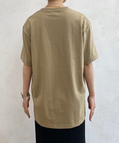 DouDou（ドゥドゥ）の「【WEB限定】Anew プリントTEE（Tシャツ/カットソー・レディース・チャコールグレー/オフホワイト/カーキ・FREE）」の7枚目の写真