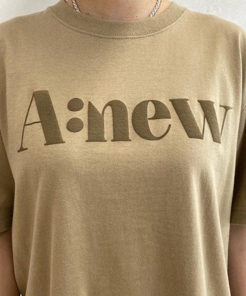 DouDou（ドゥドゥ）の「【WEB限定】Anew プリントTEE（Tシャツ/カットソー・レディース・チャコールグレー/オフホワイト/カーキ・FREE）」の17枚目の写真