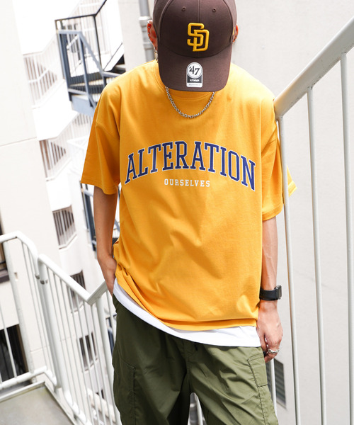 VENCEEXCHANGE(ヴァンスエクスチェンジ)の「アクセ付きプリントTシャツアンサンブル(Tシャツ/カットソー・メンズ・ネイビー/オフホワイト/イエロー・M/L)」の18枚目の写真