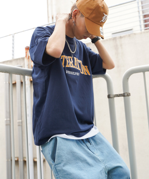 VENCEEXCHANGE(ヴァンスエクスチェンジ)の「アクセ付きプリントTシャツアンサンブル(Tシャツ/カットソー・メンズ・ネイビー/オフホワイト/イエロー・M/L)」の11枚目の写真